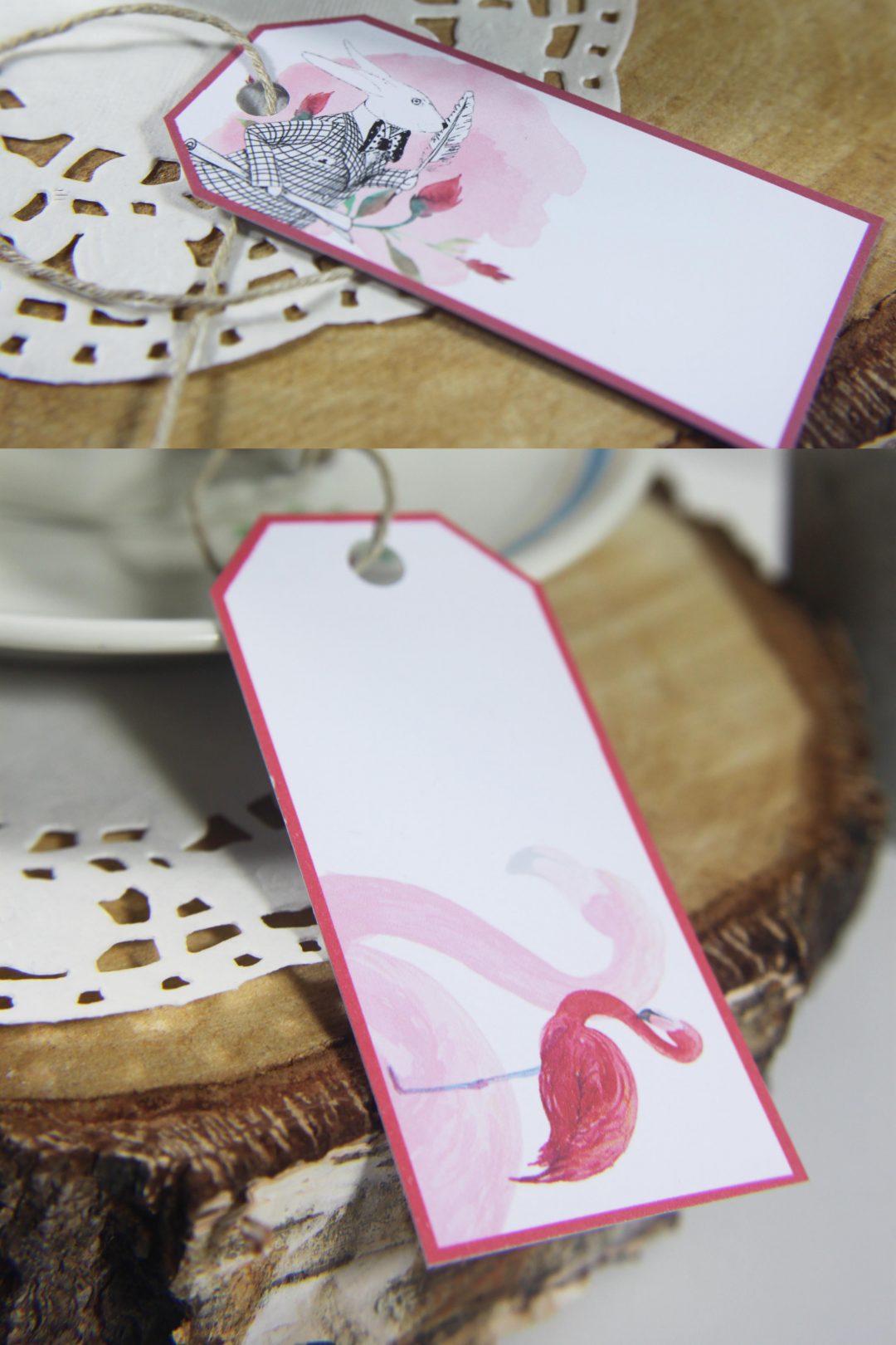 Marque-place, étiquettes - ALICE AU PAYS DES MERVEILLES - – Image 2