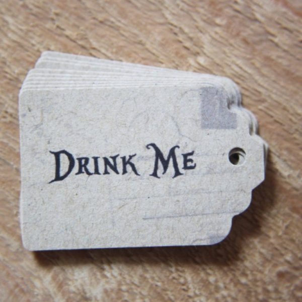 Etiquette  DRINK / EAT ME Alice au pays des merveilles – Image 4
