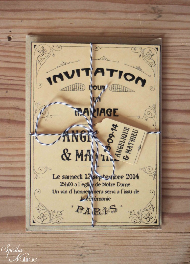 Faire-part - LES ANNEES FOLLES PARISIENNE -