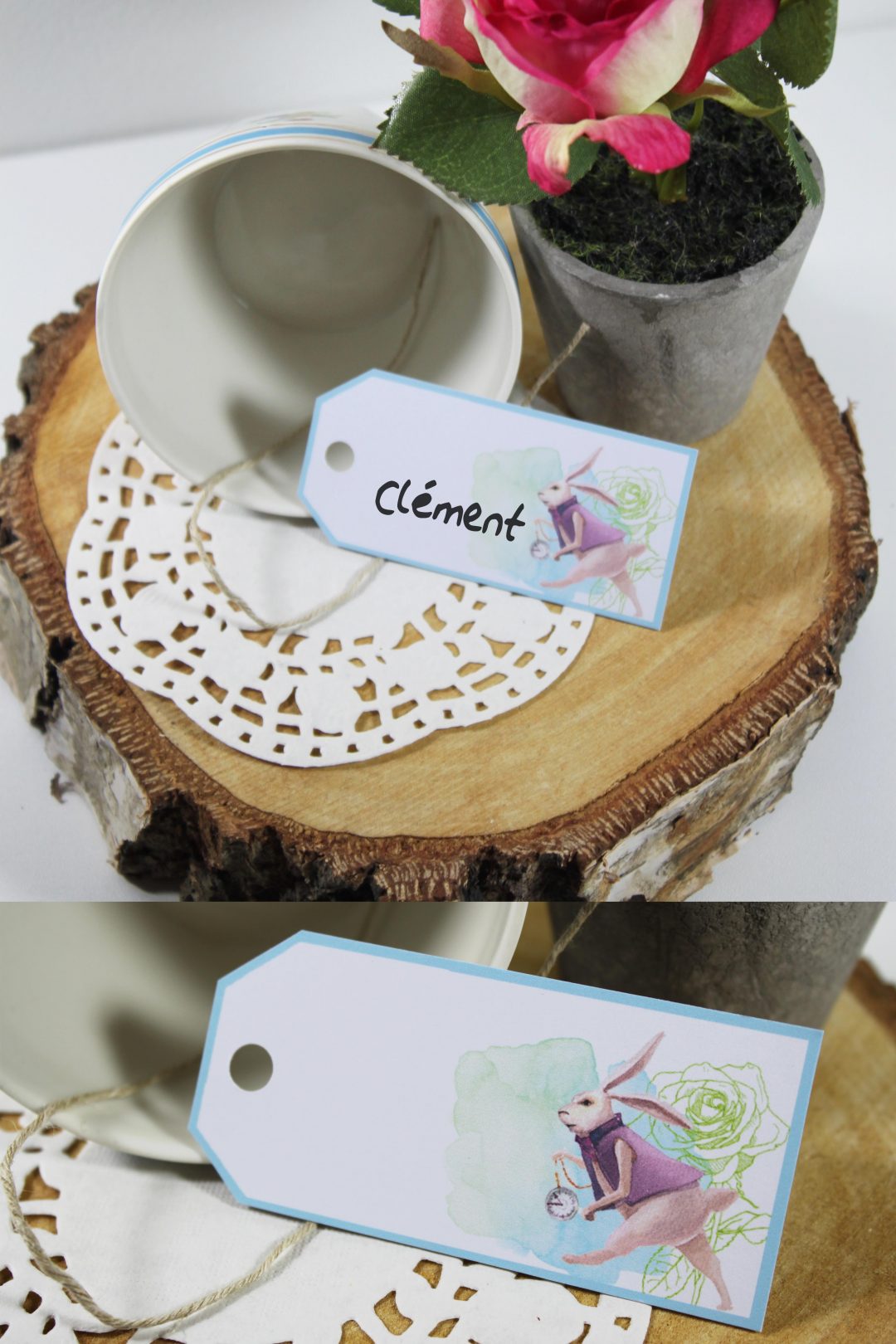 Marque-place, étiquettes - ALICE AU PAYS DES MERVEILLES - – Image 4