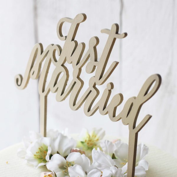 Cake topper - JUST MARRIED - – Image 2