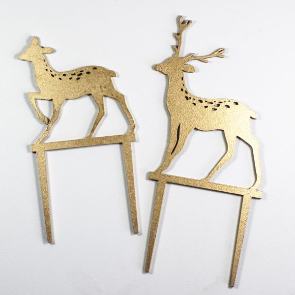 Cake topper - Cerf et Biche