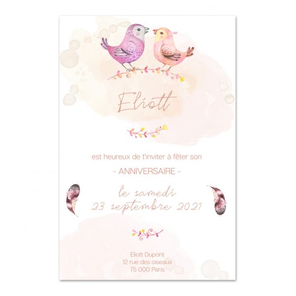 Invitation - PETITS OISEAUX -