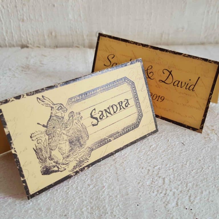 Marque-place - ALICE AU PAYS DES MERVEILLES -